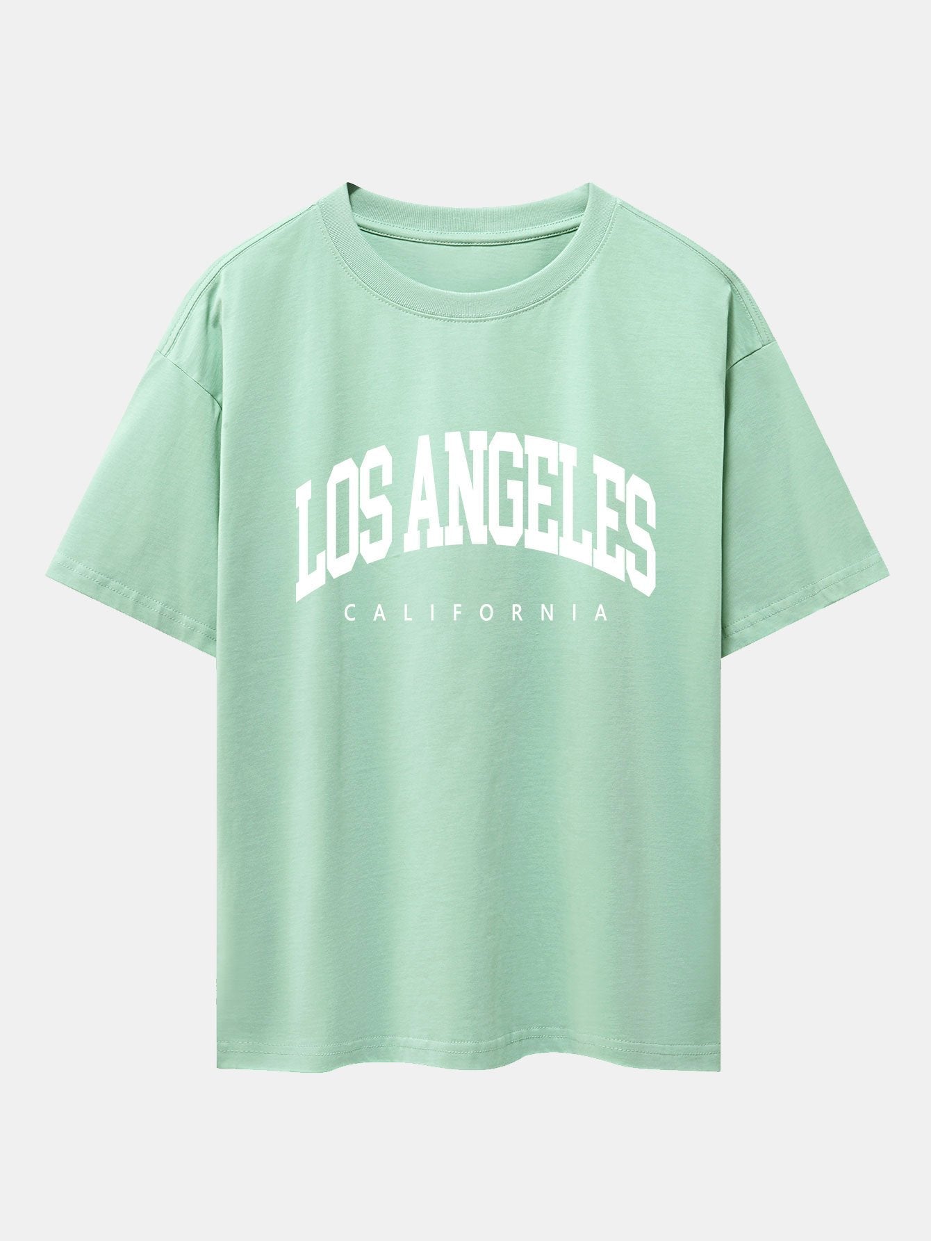 Los Angeles Letter Print Oversize T-Shirt