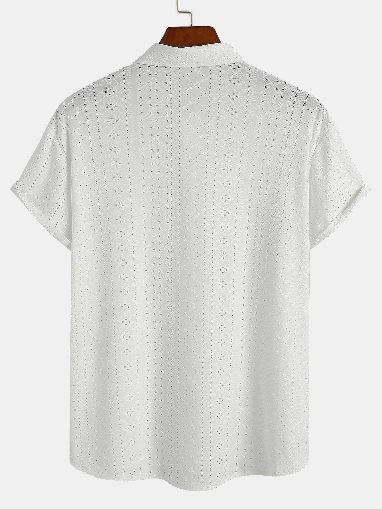 Jacquard Textured Button Up Shirt