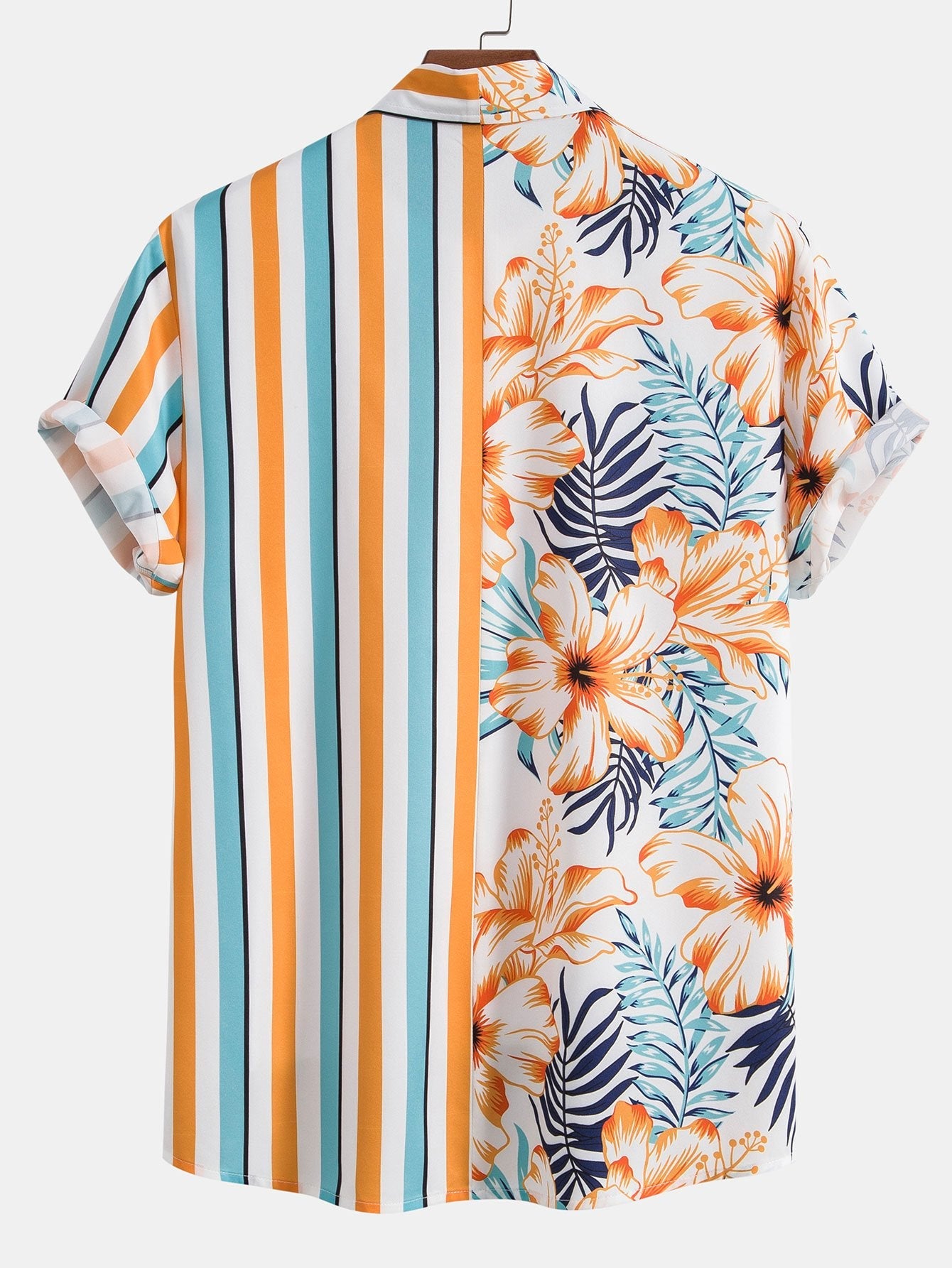 Tropical Stripe Panel Shirt