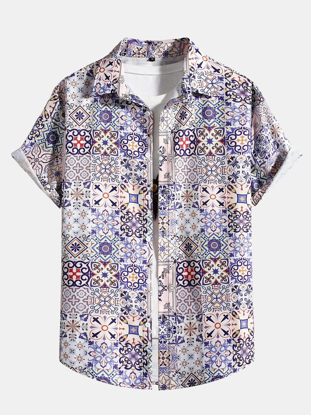 Moroccan Tile Print Shirt