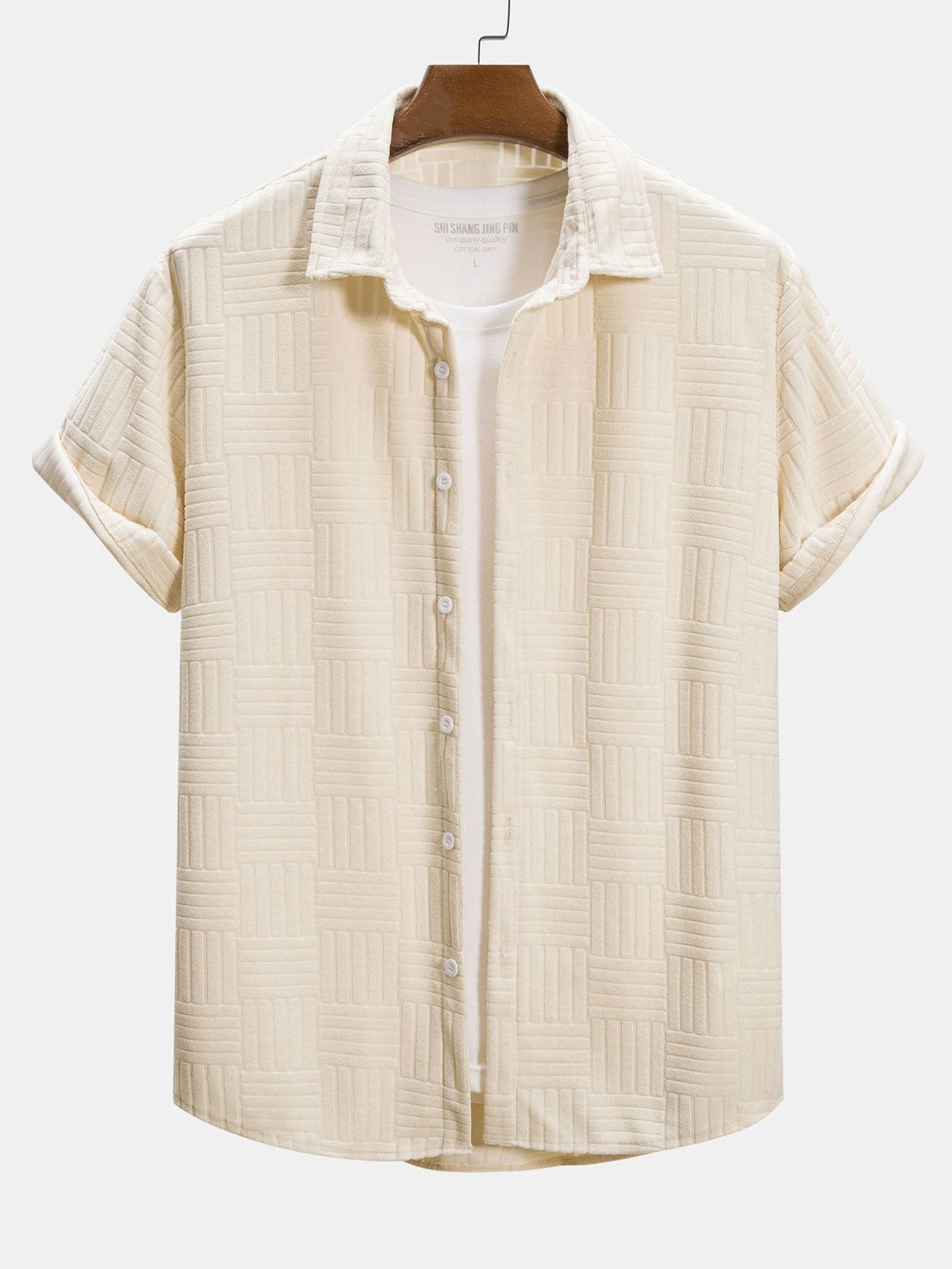 Towelling Jacquard Shirt