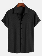 Jacquard Textured Button Up Shirt