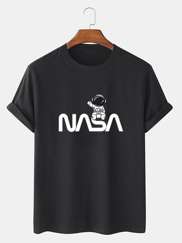 Cute Astronaut NASA Print T-Shirt