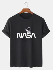 Cute Astronaut NASA Print T-Shirt