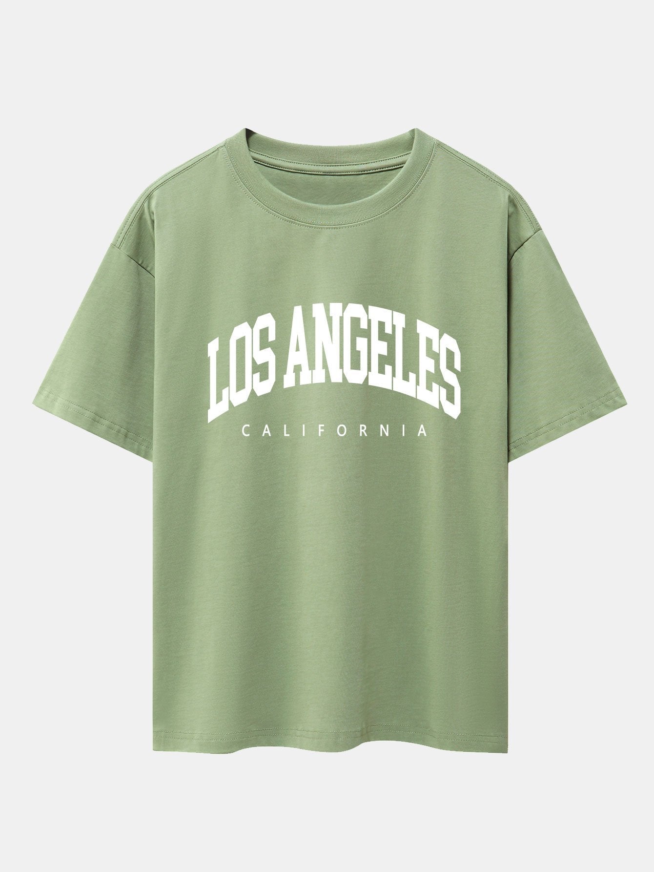 Los Angeles Letter Print Oversize T-Shirt