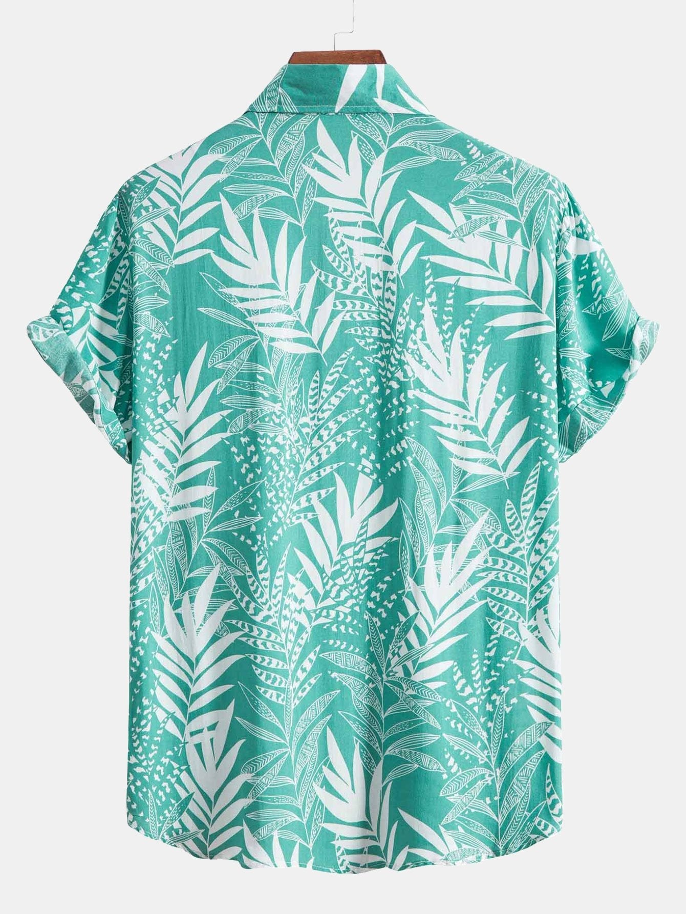 Viscose Leaf Print Shirt