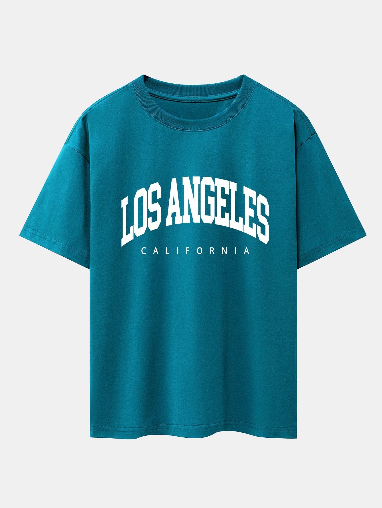 Los Angeles Letter Print Oversize T-Shirt