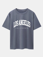 Los Angeles Letter Print Oversize T-Shirt