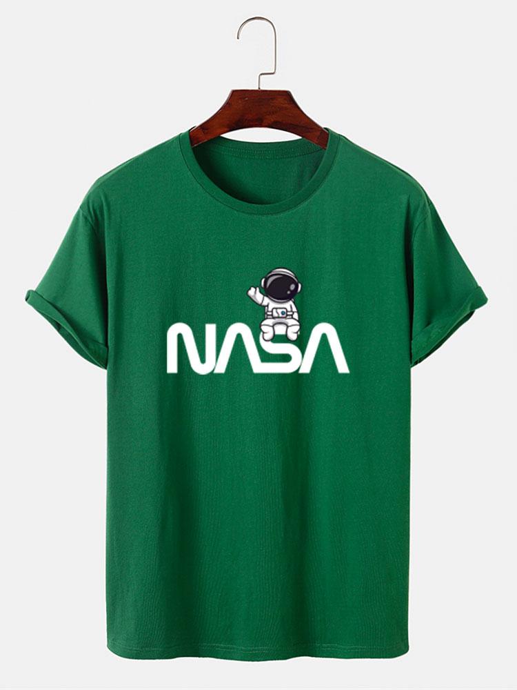 Cute Astronaut NASA Print T-Shirt