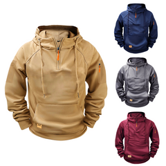 S-3XL Men's Sweatshirt Hoodie Zipper Multi-pocket Pullover Men's Sports Casual Jacket