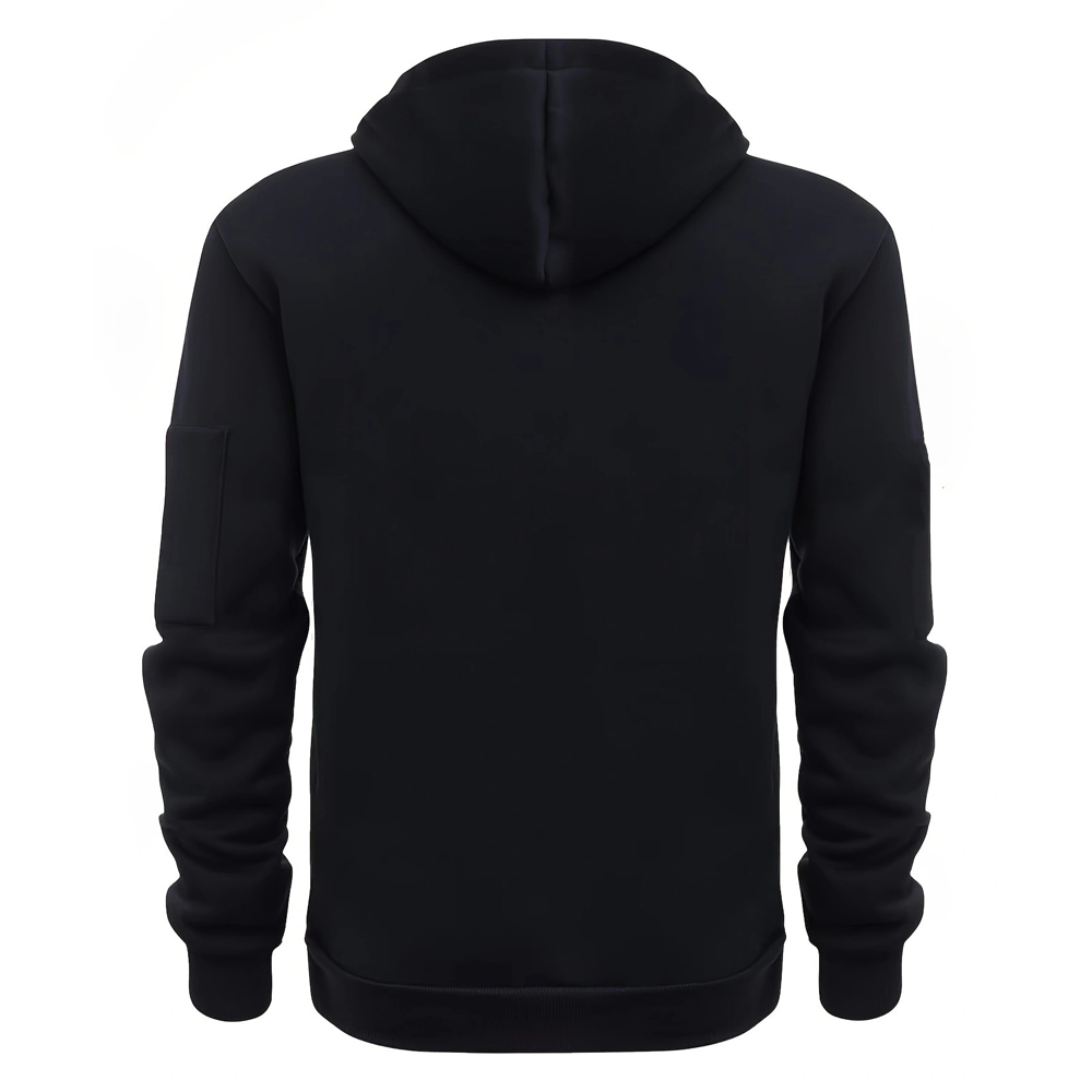 S-5XL Men's Sweatshirt Hoodie Zipper Multi-pocket Pullover Men's Sports Casual Jacket