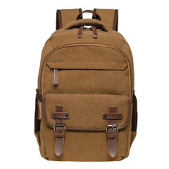 Vintage Canvas Backpack  Large Capacity Multi-Functional Durable Outdoor Rucksack