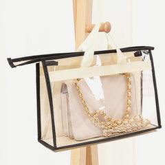 Household Dustproof Transparent Clothes Mobile Tote Bag PVC Moisture Proof Protective Bag Storage Bag