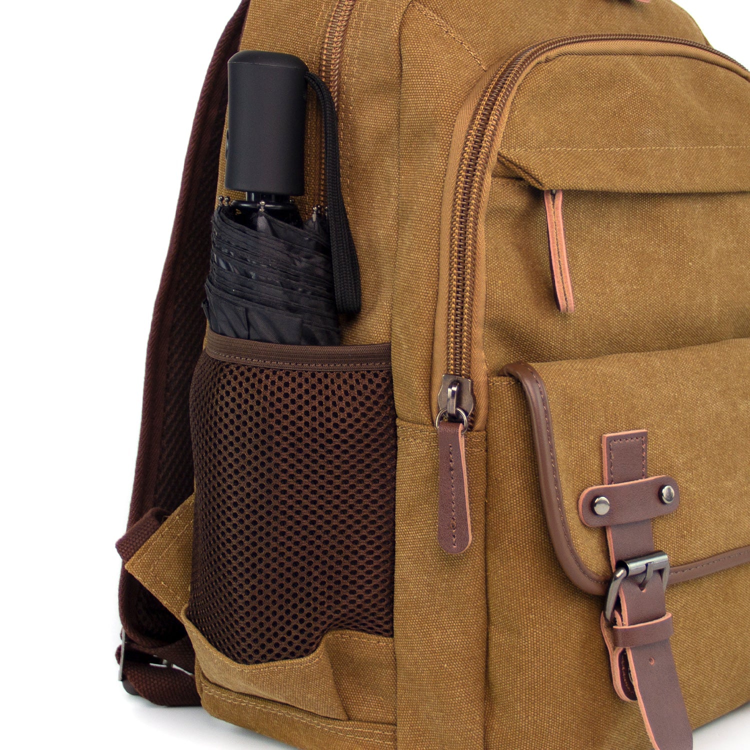 Vintage Canvas Backpack  Large Capacity Multi-Functional Durable Outdoor Rucksack