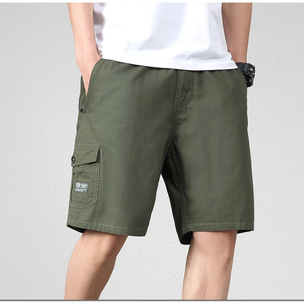 Summer Shorts Men's Cotton Five-point Pants Loose Casual Middle-aged Elderly Shorts