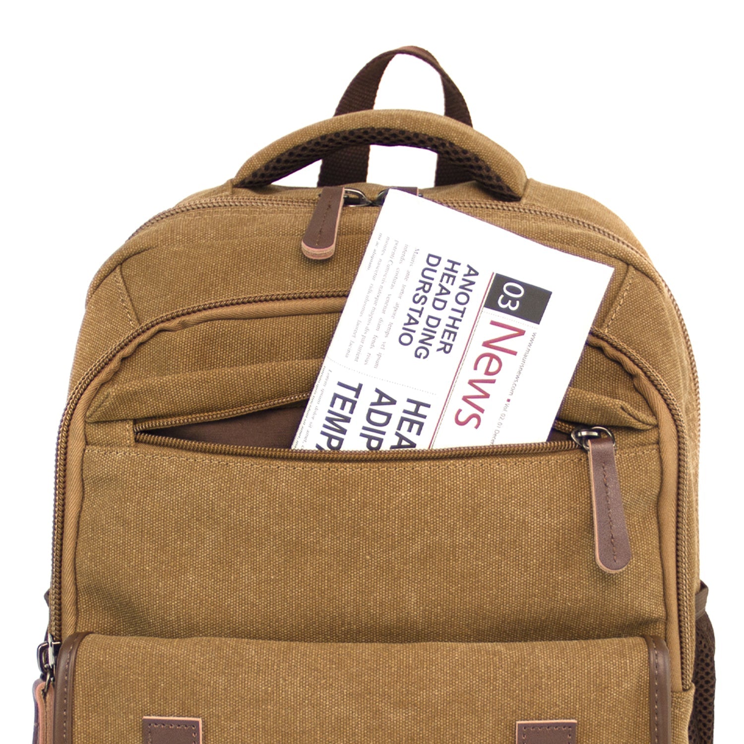 Vintage Canvas Backpack  Large Capacity Multi-Functional Durable Outdoor Rucksack