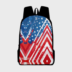 Suitable for Teenagers American Flag Print Backpack Travel Hiking Camping Backpack