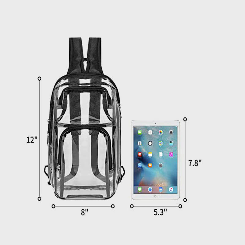 Multi-functional Transparent Out-going Sports PVC Sports Backpack