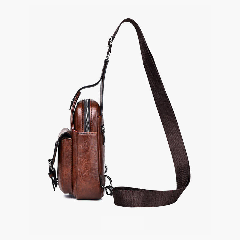 Men's Outdoor Shoulder Bag Daily Casual Retro Waterproof Crossbody Bags