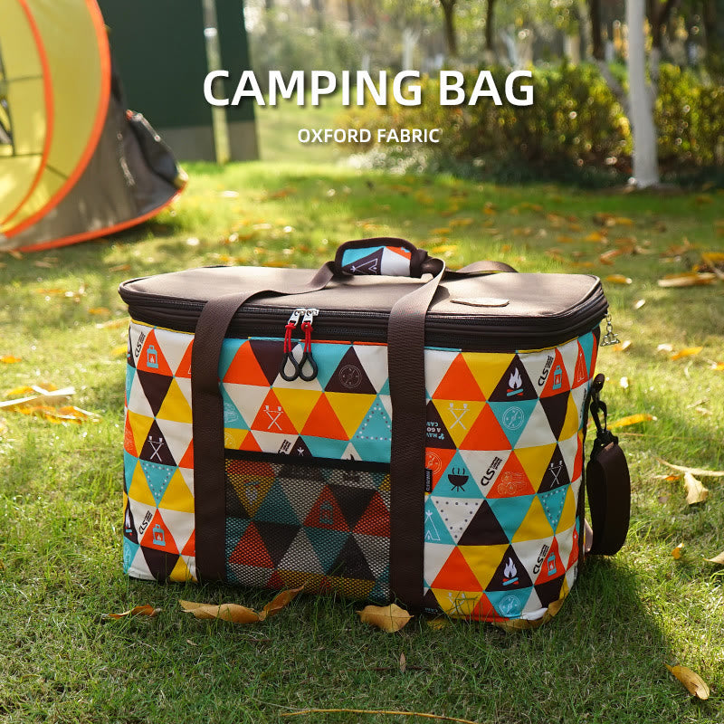 Foldable Outdoor Camping Cooler Bag Adjustable Height Travel Bag