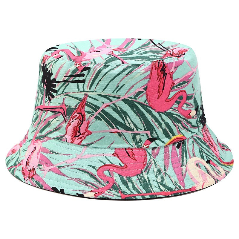 Printed INS Fisherman Hat Reversible Sun Visor Foldable Basin Hat