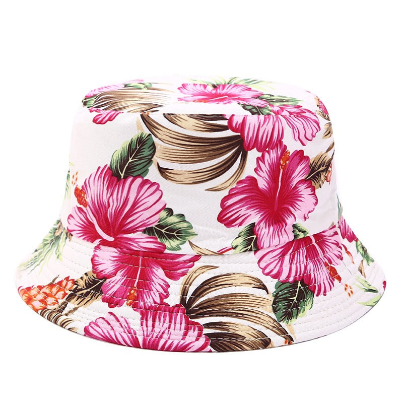 Printed INS Fisherman Hat Reversible Sun Visor Foldable Basin Hat