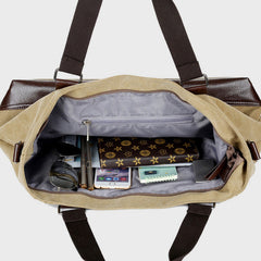 Portable Multifunctional Tote Bag Canvas Tote Messenger Bag