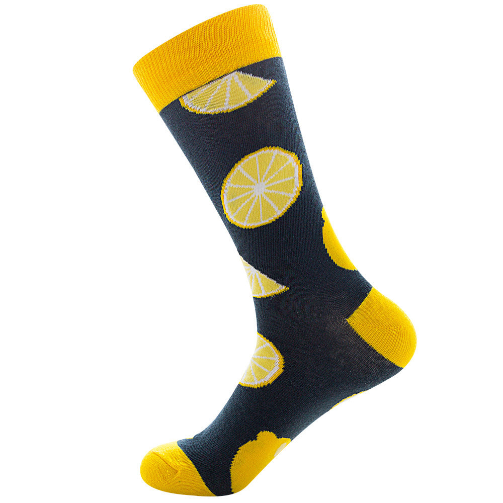 Fruit Print Plus Size Men's and Women's Socks