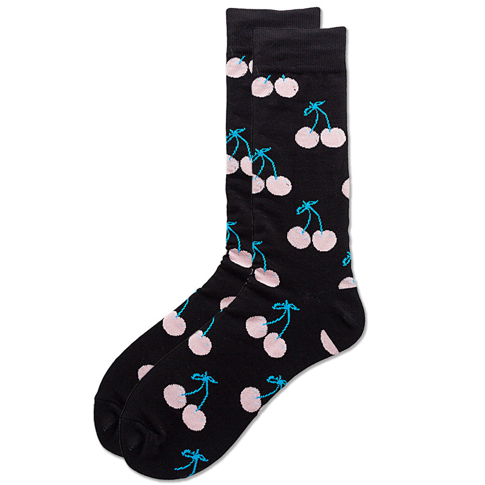 Fruit Print Plus Size Men's and Women's Socks