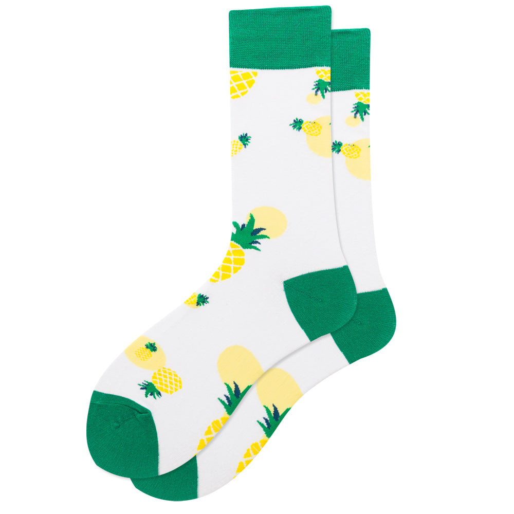 Fruit Print Plus Size Men's and Women's Socks