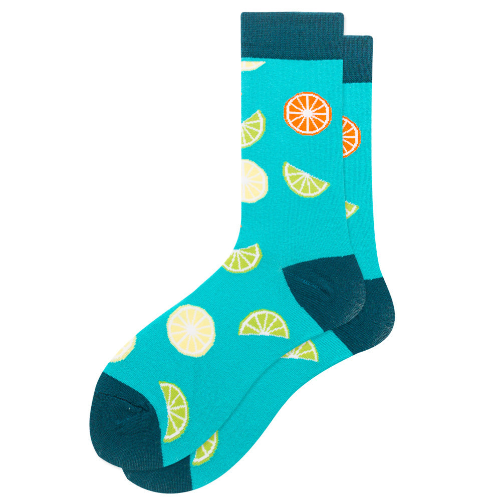 Fruit Print Plus Size Men's and Women's Socks