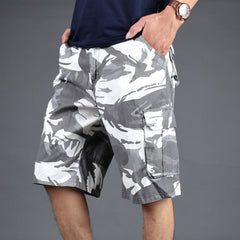 Men's Camouflage Shorts Men's Summer Multi-pocket Overalls Plus Size 28-42 Cropped Pants