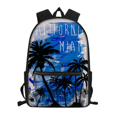 Canvas Backpack Pattern Travel Computer Backpack