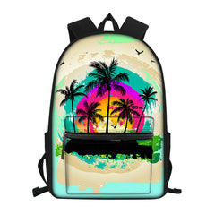 Canvas Backpack Pattern Travel Computer Backpack