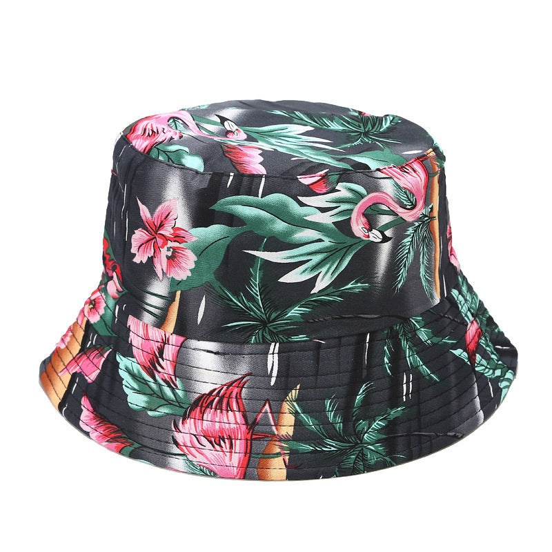 Printed INS Fisherman Hat Reversible Sun Visor Foldable Basin Hat