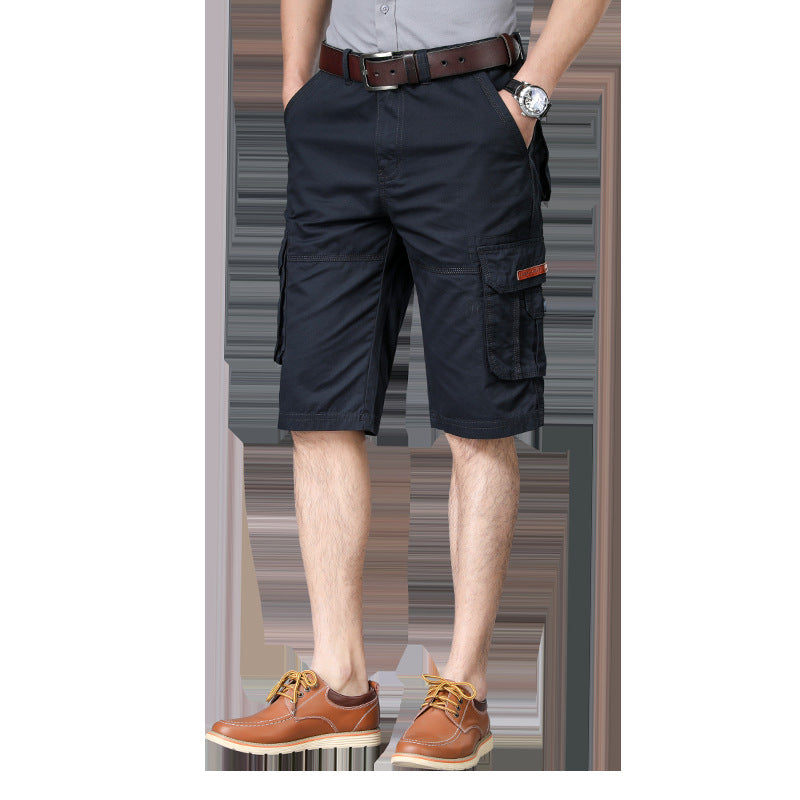 Men's Thin Multi-Pocket Shorts Loose Plus Size US 29-42 Casual Multi-Pocket Workwear Pants