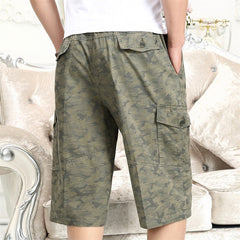 Men's Camouflage Cropped Shorts Pure Cotton Shorts Men's Shorts Plus Size US 37-50