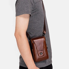 Retro Genuine Belt Wallet Multifunctional Waist Bag Messenger Bag