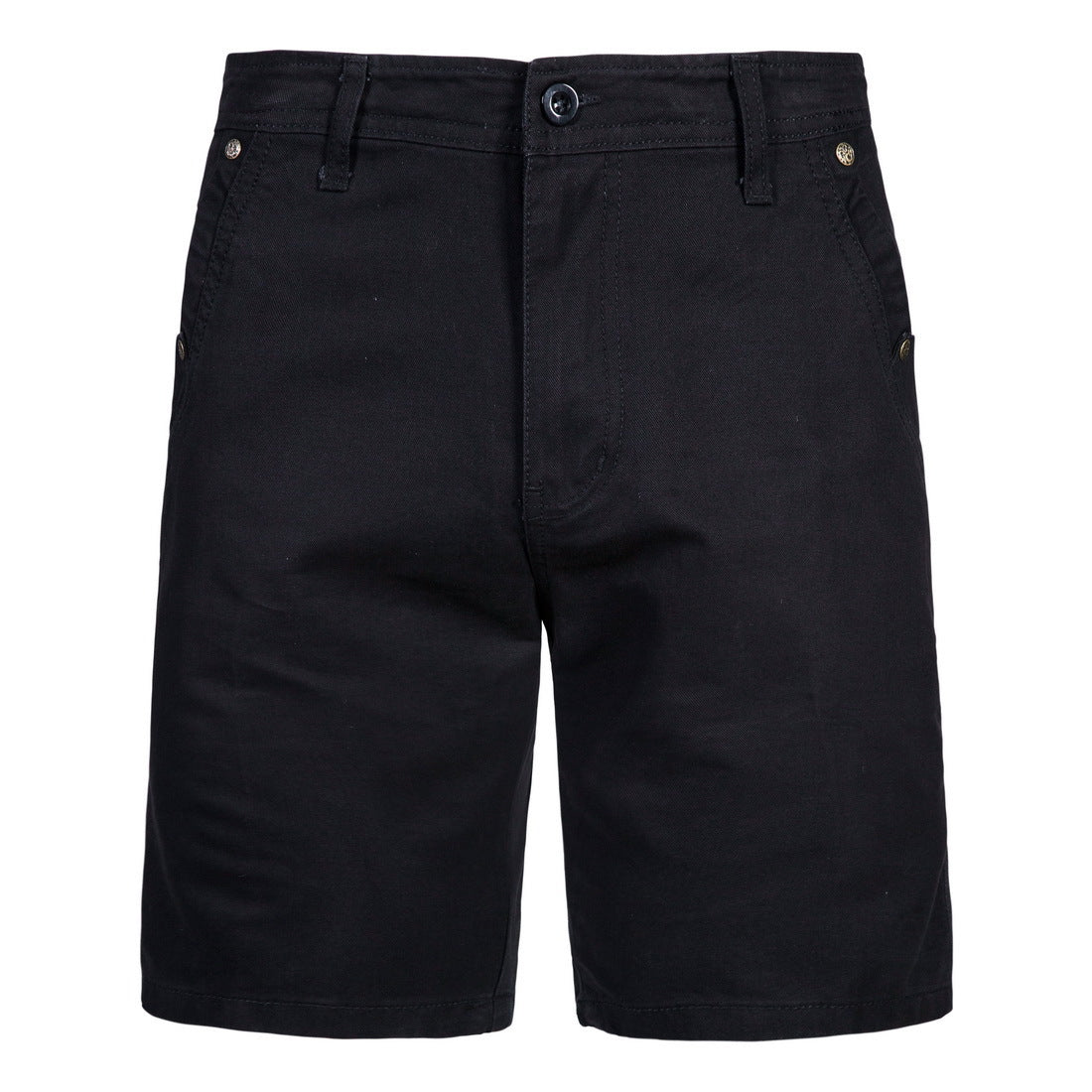 Men's Summer Pure Cotton Casual Shorts Straight Pants Solid Color Five-point Overalls Pants