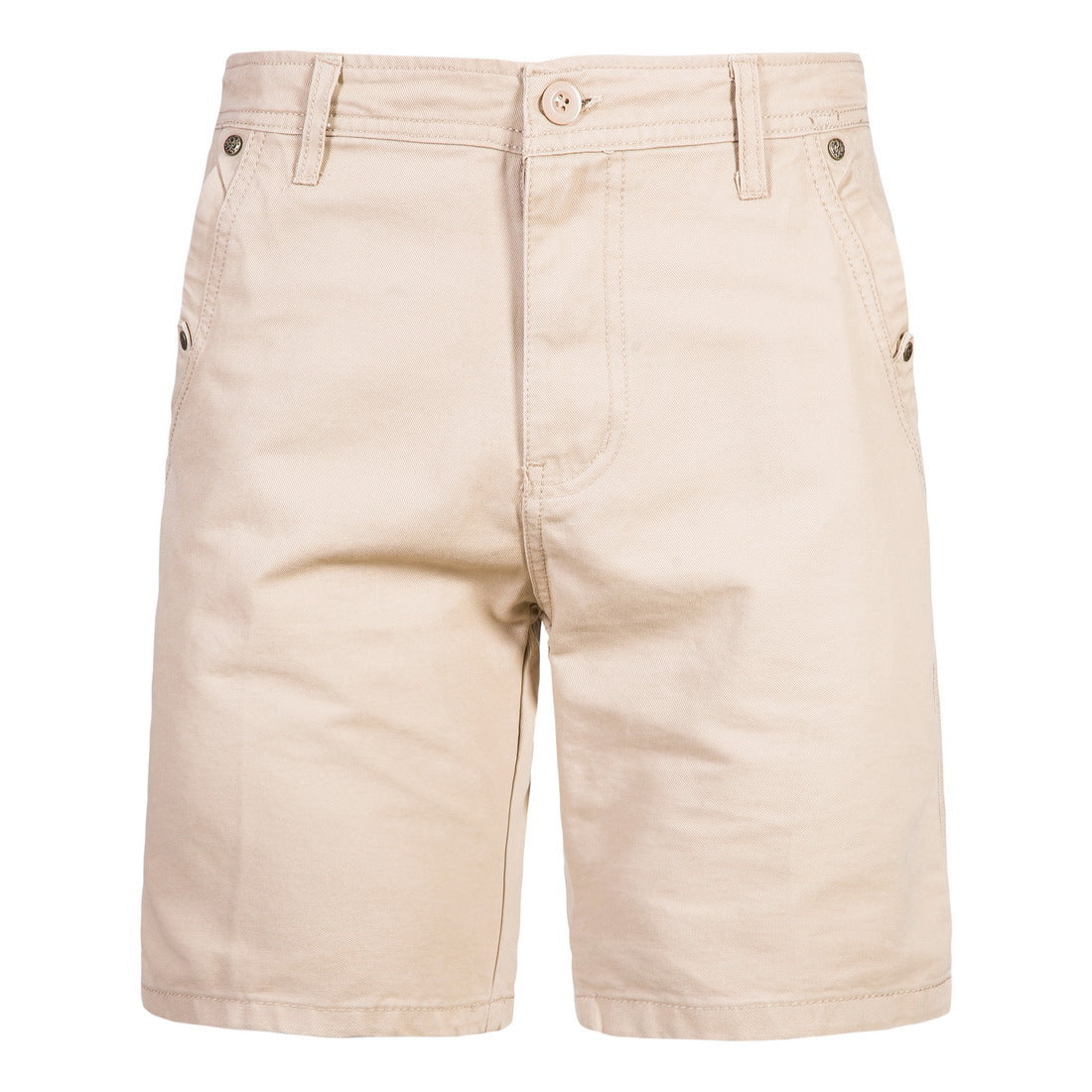 Men's Summer Pure Cotton Casual Shorts Straight Pants Solid Color Five-point Overalls Pants