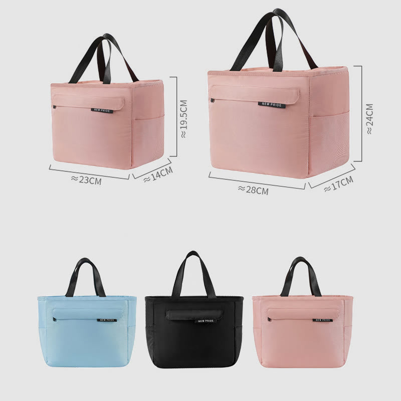 Staff Lunch Preservation Large Capacity Waterproof Handbag Heat Insulation Leakproof Warm Tote Bag