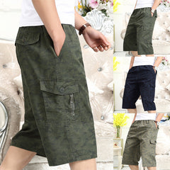 Men's Camouflage Cropped Shorts Pure Cotton Shorts Men's Shorts Plus Size US 37-50