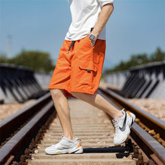 Men's Sports Shorts Summer Loose Thin Cropped Pants Casual Cargo Shorts