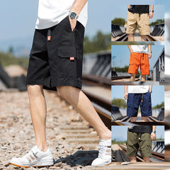 Men's Sports Shorts Summer Loose Thin Cropped Pants Casual Cargo Shorts