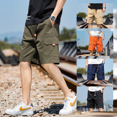 Men's Sports Shorts Summer Loose Thin Cropped Pants Casual Cargo Shorts