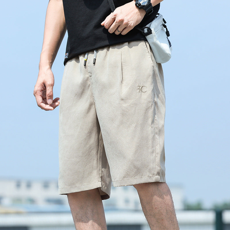 Summer Thin Casual Shorts Men's Korean Version Loose Straight Shorts