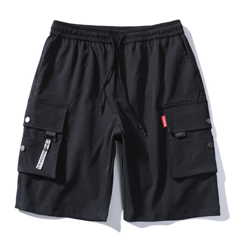 Men's Loose Summer Thin Workwear Five-point Pants Casual Ice Silk Shorts