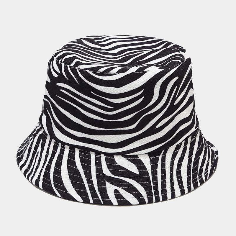 Cow Print Fisherman Hat Women's Double Basin Hat Man