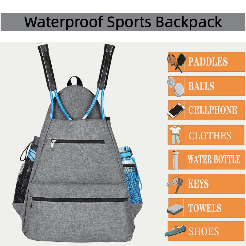 Racket Bag Sports Dry and Wet Separation Waterproof Durable Tennis Bag Multi-functional Fitness Backpack