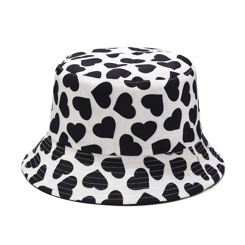 Cow Print Fisherman Hat Women's Double Basin Hat Man